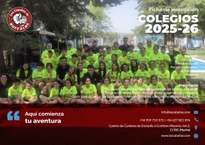 portada ficha campamento escolar 2025