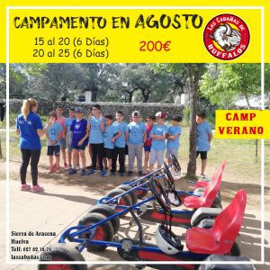 campamento en agosto