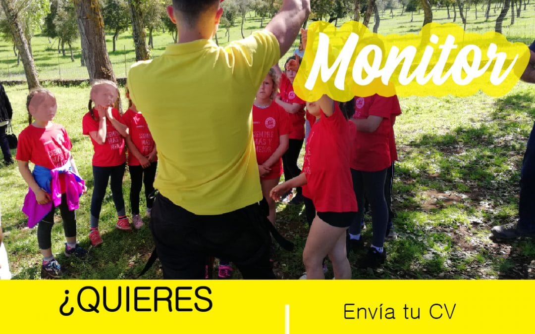¿Quieres trabajar de monitor de campamento?