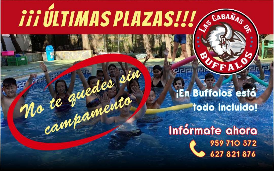 Ultimas plazas de campamento