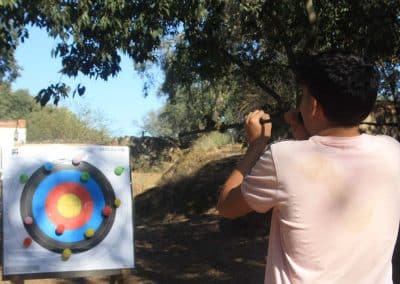 Cerbatana en campamento