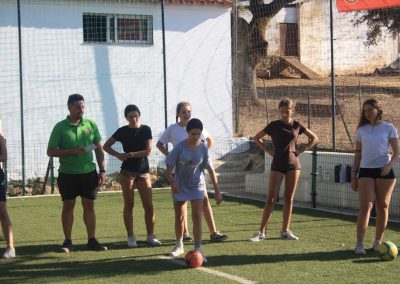 Fútbol en campamento