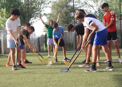 Hockey en campamento. Actividades de verano
